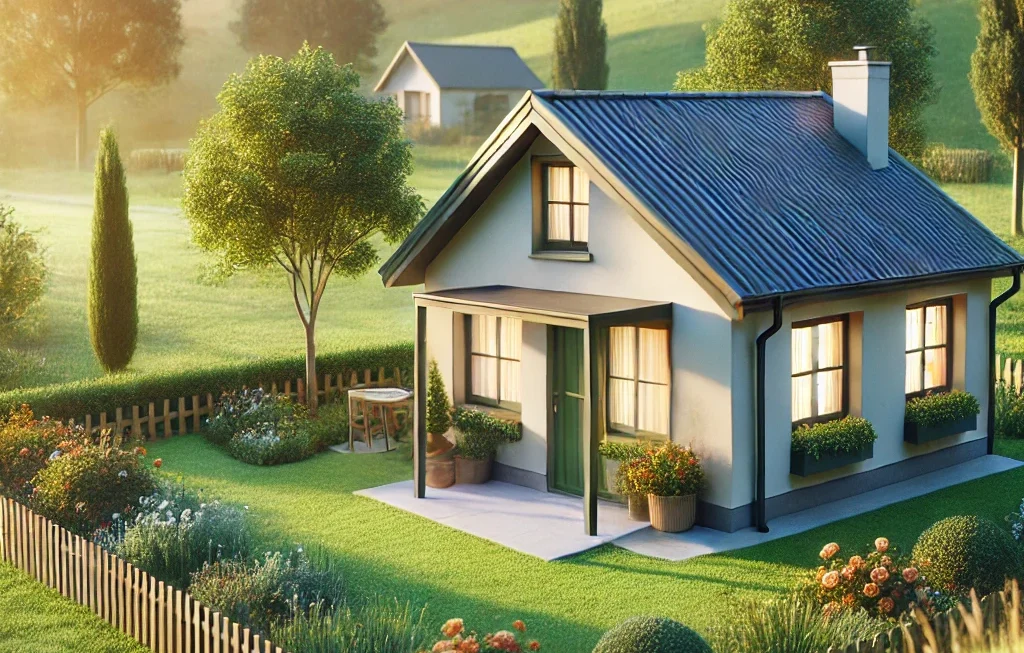 A serene image of a downsized home, symbolizing a simplified lifestyle for retirement.